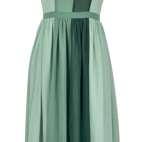 ModCloth Dress XS Wicked Elphaba Hi Low Maxi Flowy Whimsical Fairycore Ren Faire - Picture 4 of 10